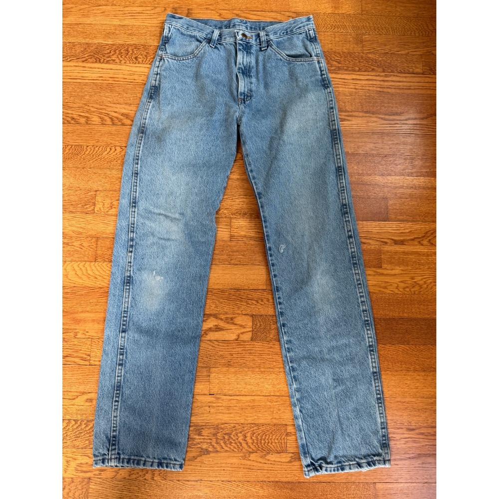 Rustler Regular Fit Straight Leg Jeans Medium Wash Blue Denim 32x32